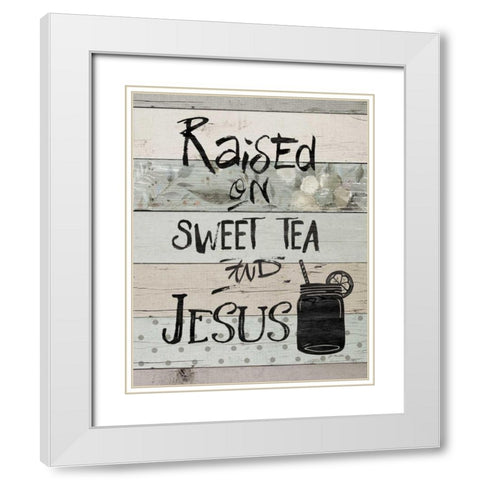 Raised On White Modern Wood Framed Art Print with Double Matting by Moulton, Jo