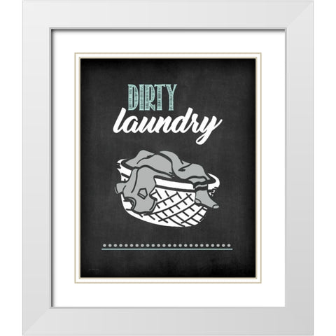 Dirty Laundry White Modern Wood Framed Art Print with Double Matting by Moulton, Jo