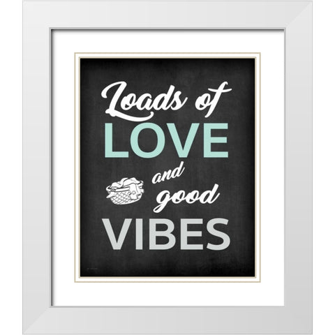 Loads of Love White Modern Wood Framed Art Print with Double Matting by Moulton, Jo