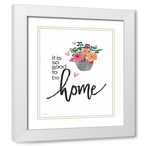 Home White Modern Wood Framed Art Print with Double Matting by Moulton, Jo