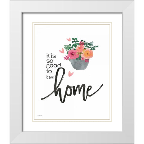 Home White Modern Wood Framed Art Print with Double Matting by Moulton, Jo
