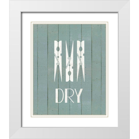 Wash House Dry White Modern Wood Framed Art Print with Double Matting by Moulton, Jo