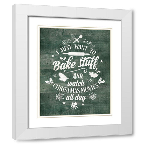 Bake Stuff White Modern Wood Framed Art Print with Double Matting by Moulton, Jo