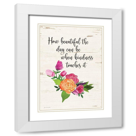 How Beautiful White Modern Wood Framed Art Print with Double Matting by Moulton, Jo