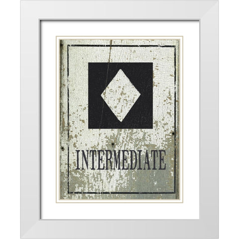 Intermediate White Modern Wood Framed Art Print with Double Matting by Moulton, Jo