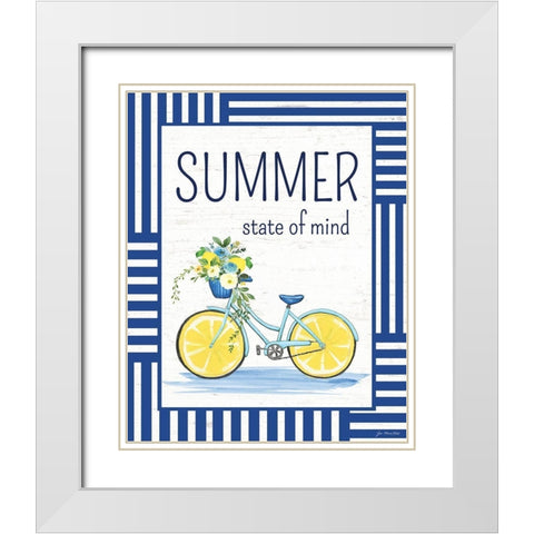 Summer State of Mind White Modern Wood Framed Art Print with Double Matting by Moulton, Jo