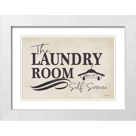 Self Service White Modern Wood Framed Art Print with Double Matting by Moulton, Jo