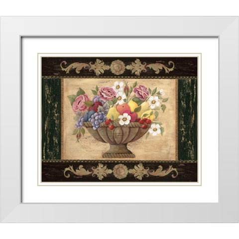 Harvest I White Modern Wood Framed Art Print with Double Matting by Moulton, Jo