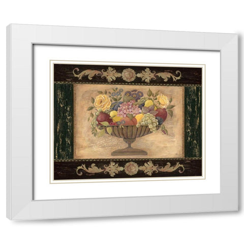 Harvest II White Modern Wood Framed Art Print with Double Matting by Moulton, Jo