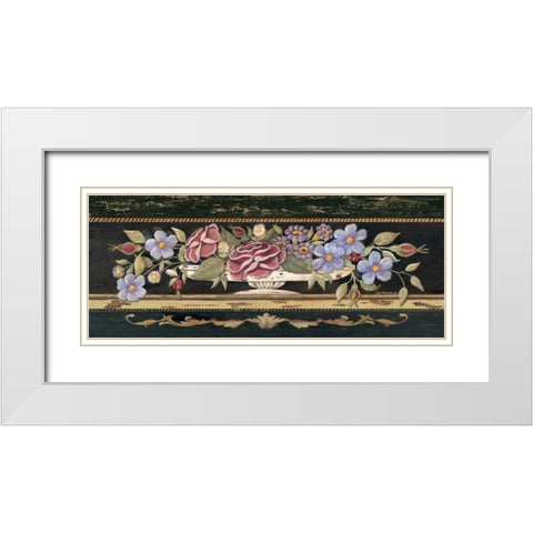 Porcelain Spray I White Modern Wood Framed Art Print with Double Matting by Moulton, Jo