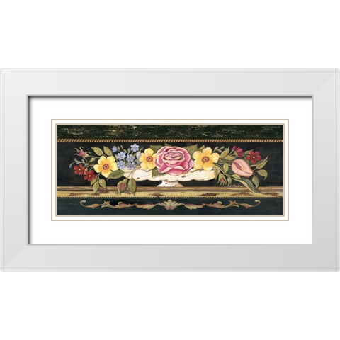Porcelain Spray II White Modern Wood Framed Art Print with Double Matting by Moulton, Jo
