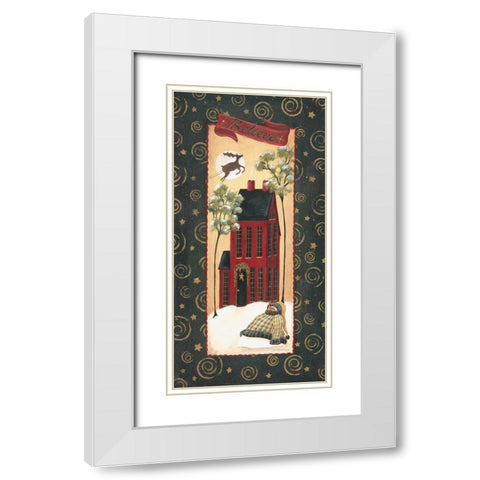 Believe White Modern Wood Framed Art Print with Double Matting by Moulton, Jo