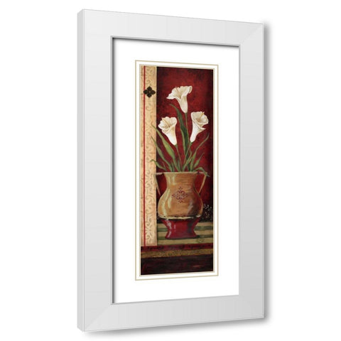 Tuscan Poem I White Modern Wood Framed Art Print with Double Matting by Moulton, Jo