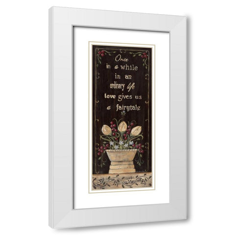 Fairytale White Modern Wood Framed Art Print with Double Matting by Moulton, Jo