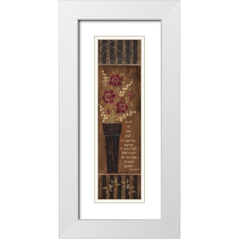 In the End White Modern Wood Framed Art Print with Double Matting by Moulton, Jo