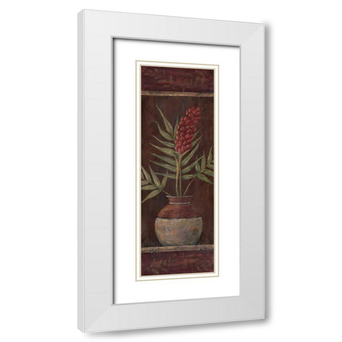 Global Boom I White Modern Wood Framed Art Print with Double Matting by Moulton, Jo