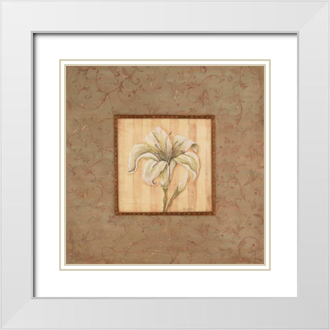 Daylight Mist II White Modern Wood Framed Art Print with Double Matting by Moulton, Jo