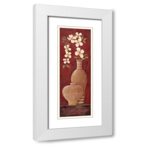 Sunlit Spice I White Modern Wood Framed Art Print with Double Matting by Moulton, Jo