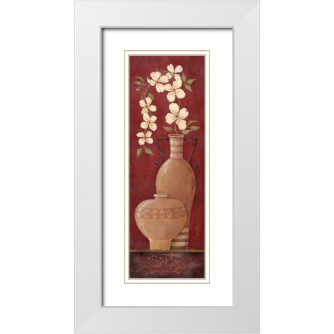 Sunlit Spice I White Modern Wood Framed Art Print with Double Matting by Moulton, Jo