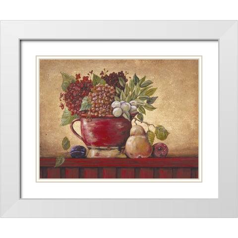 Harvest Home White Modern Wood Framed Art Print with Double Matting by Moulton, Jo