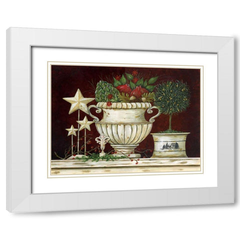 Bella Rustica White Modern Wood Framed Art Print with Double Matting by Moulton, Jo