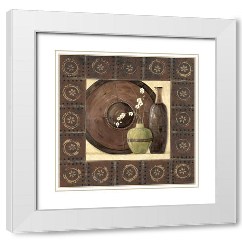 Asiain Still Life II White Modern Wood Framed Art Print with Double Matting by Moulton, Jo