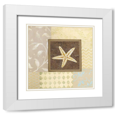 Gifts of the Sea II White Modern Wood Framed Art Print with Double Matting by Moulton, Jo