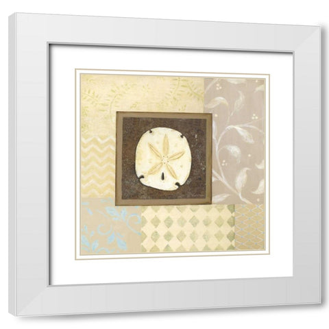 Gifts of the Sea III White Modern Wood Framed Art Print with Double Matting by Moulton, Jo