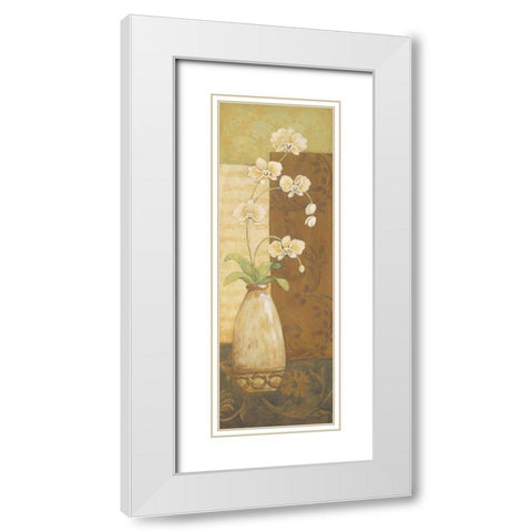 White Chocolate I White Modern Wood Framed Art Print with Double Matting by Moulton, Jo