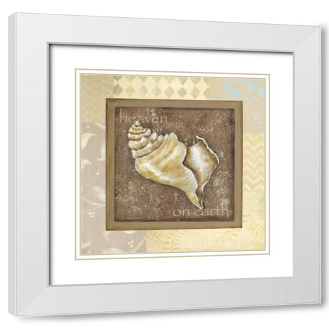 Heaven on Earth White Modern Wood Framed Art Print with Double Matting by Moulton, Jo