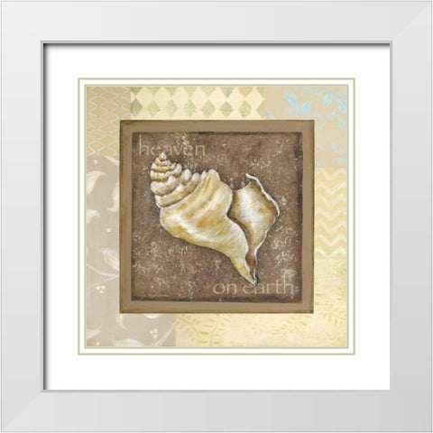 Heaven on Earth White Modern Wood Framed Art Print with Double Matting by Moulton, Jo