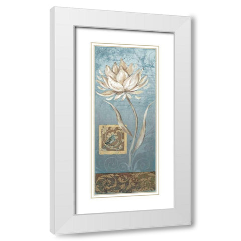 Seasons Song II White Modern Wood Framed Art Print with Double Matting by Moulton, Jo