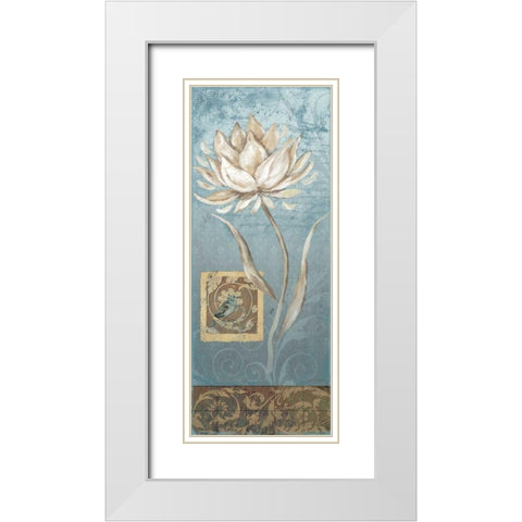Seasons Song II White Modern Wood Framed Art Print with Double Matting by Moulton, Jo