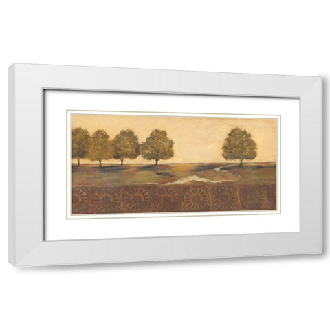 Among the Trees I White Modern Wood Framed Art Print with Double Matting by Moulton, Jo