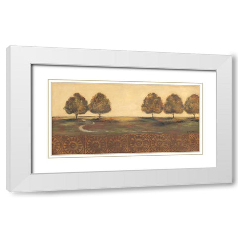 Among the Trees II White Modern Wood Framed Art Print with Double Matting by Moulton, Jo