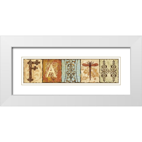 Faith White Modern Wood Framed Art Print with Double Matting by Moulton, Jo