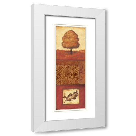 Autumn II White Modern Wood Framed Art Print with Double Matting by Moulton, Jo