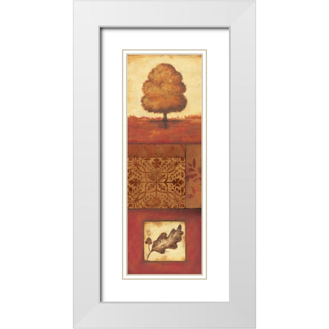Autumn II White Modern Wood Framed Art Print with Double Matting by Moulton, Jo