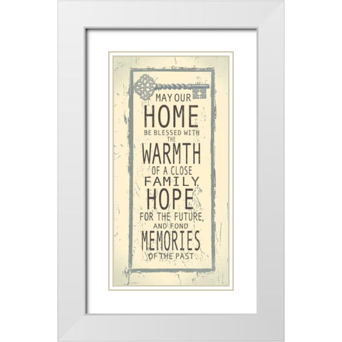 Warmth of Home White Modern Wood Framed Art Print with Double Matting by Moulton, Jo