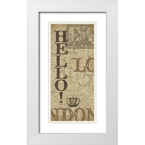 . White Modern Wood Framed Art Print with Double Matting by Moulton, Jo