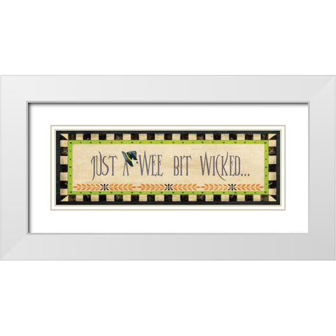 Wicked White Modern Wood Framed Art Print with Double Matting by Moulton, Jo
