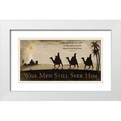 Wise Men Still Seek Him White Modern Wood Framed Art Print with Double Matting by Pugh, Jennifer