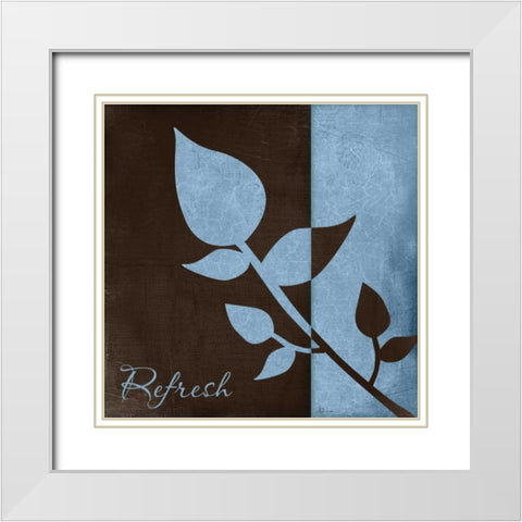 Refresh White Modern Wood Framed Art Print with Double Matting by Pugh, Jennifer