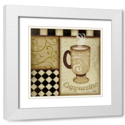 Cappuccino White Modern Wood Framed Art Print with Double Matting by Pugh, Jennifer