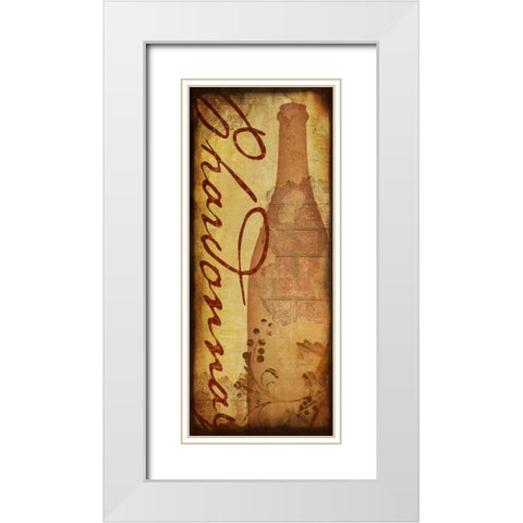 Chardonnay White Modern Wood Framed Art Print with Double Matting by Pugh, Jennifer