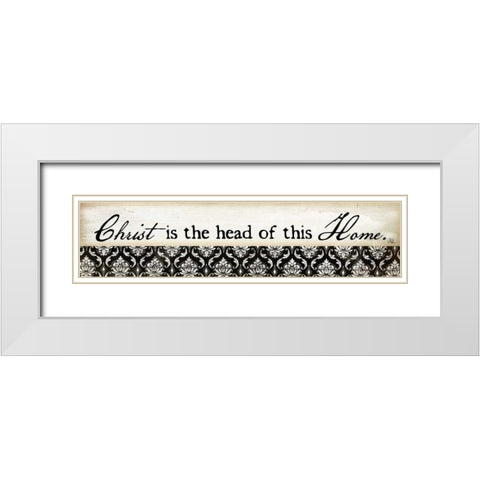 Christ is the Center White Modern Wood Framed Art Print with Double Matting by Pugh, Jennifer