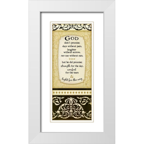 Light for the Way White Modern Wood Framed Art Print with Double Matting by Pugh, Jennifer