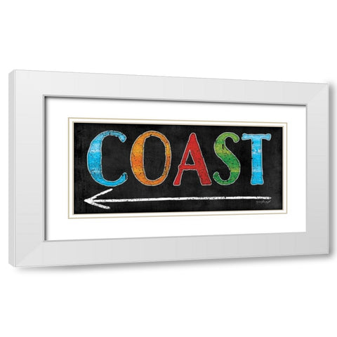 Coast White Modern Wood Framed Art Print with Double Matting by Pugh, Jennifer