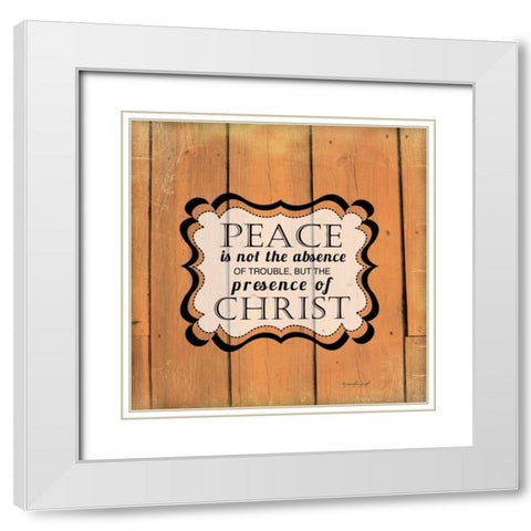 Peace is Not White Modern Wood Framed Art Print with Double Matting by Pugh, Jennifer