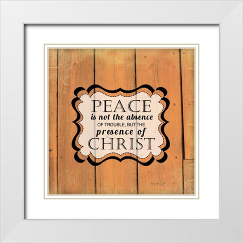 Peace is Not White Modern Wood Framed Art Print with Double Matting by Pugh, Jennifer